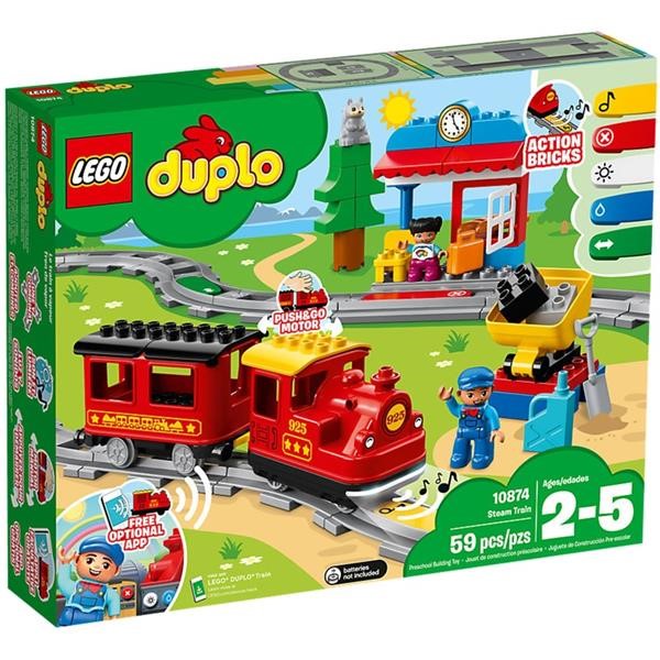 LEGO DUPLO 10874 STEAM RAILWAY, CONSTRUCTION TOYS