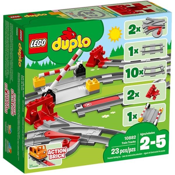 LEGO DUPLO 10882 RAILROAD TRACKS, CONSTRUCTION TOYS