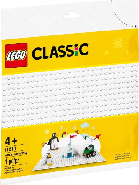 Lego Classic: White Baseplate 11010