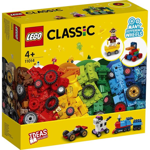 LEGO CLASSIC 11014 BRICKS AND WHEELS BUILDING SET