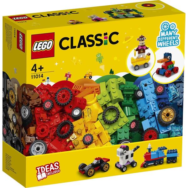 LEGO CLASSIC 11014 BRICKS AND WHEELS BUILDING SET