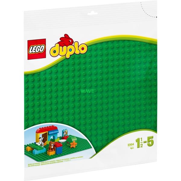LEGO 2304 DUPLO BASEPLATE GREEN, CONSTRUCTION TOYS