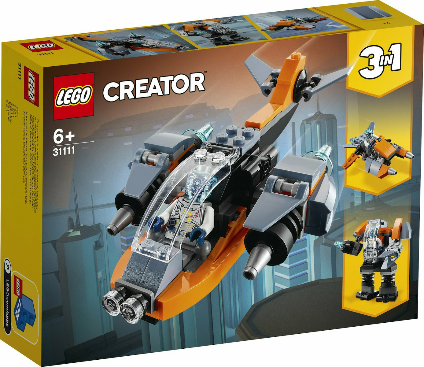 LEGO CREATOR  31111 CYBER DRONE