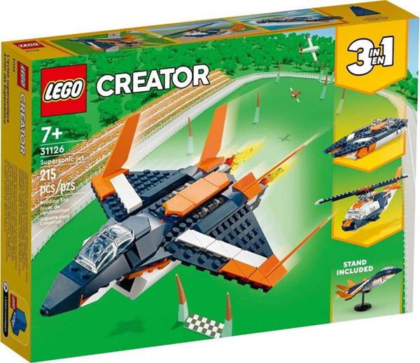 LEGO 31126 CREATOR 3-IN-1: SUPERSONIC JET ΓΙΑ 7+ ΕΤΩΝ