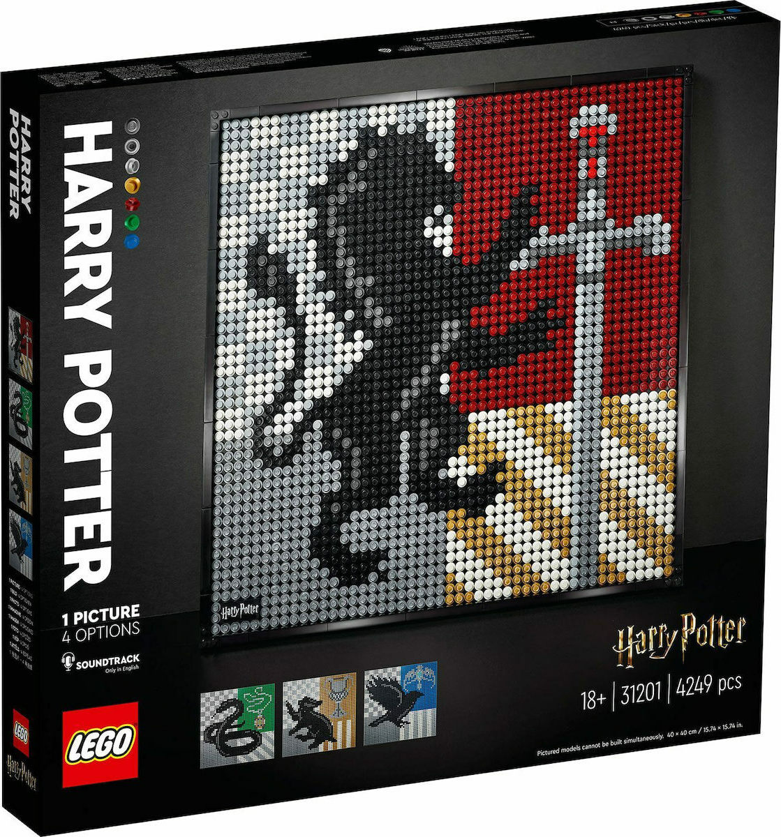 LEGO ART 31201 HARRY POTTER HOGWARTS CRESTS