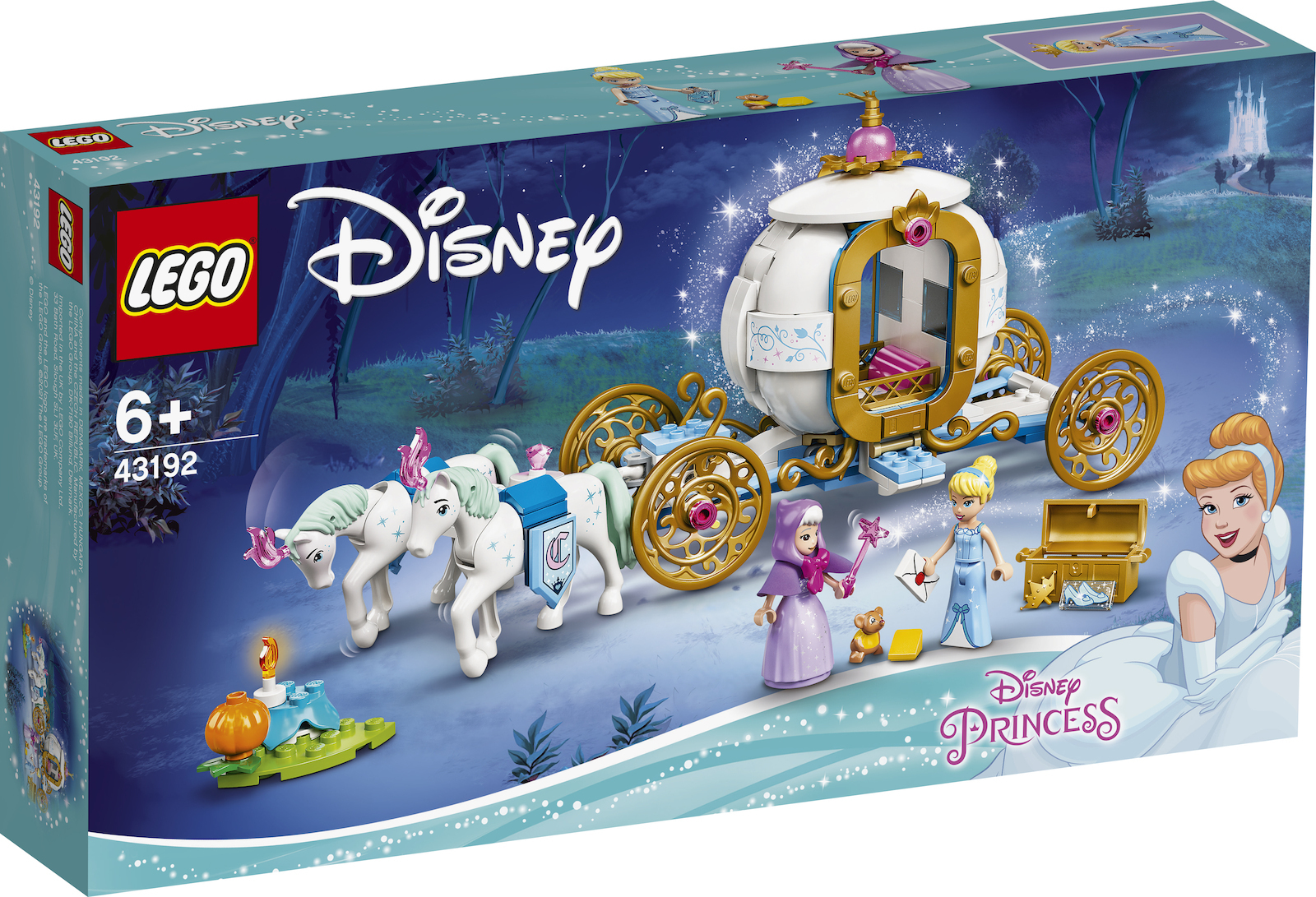 LEGO DISNEY PRINCESS 43192 CINDERELLA'S ROYAL CARRIAGE