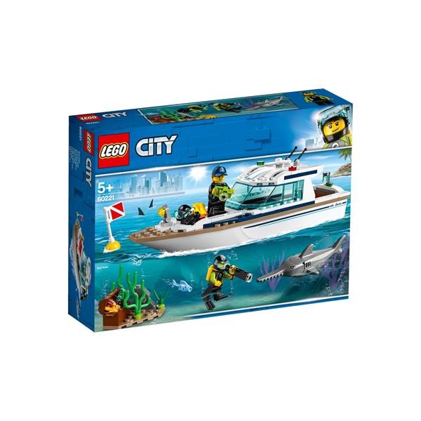 LEGO 60221 CITY DIVE YACHT, CONSTRUCTION TOYS