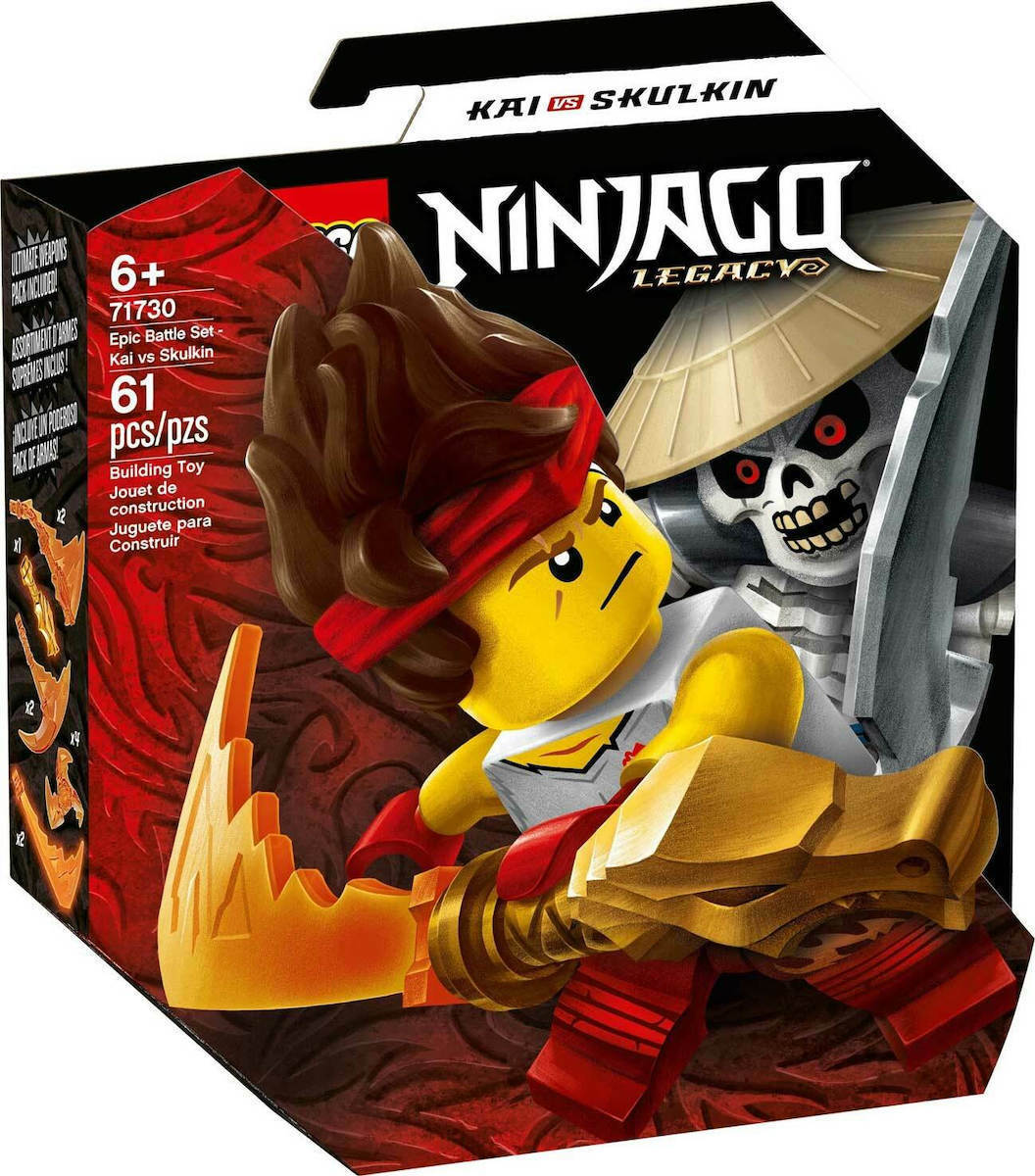 LEGO NINJAGO 71730 EPIC BATTLE SET: KAI VS. SKULKIN