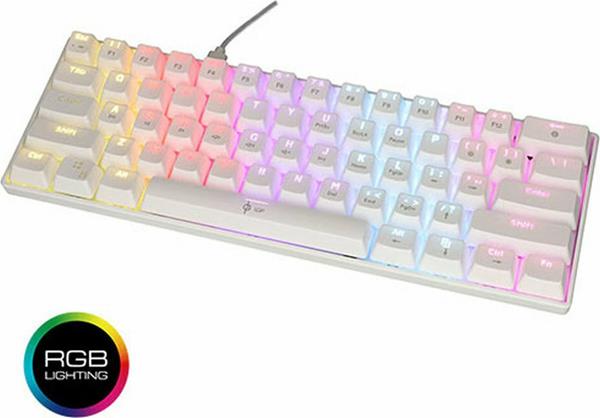 LGP RGB MECHANICAL GAMING KEYBOARD BLUE SWITCH WHITE WITH TYPE-C PORT 'PLUTO'