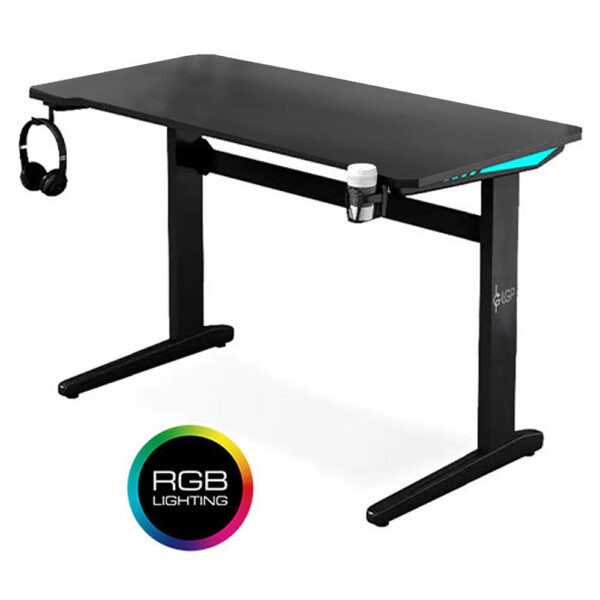 LGP GAMING TABLE WITH RGB LED EFFECTS BLACK