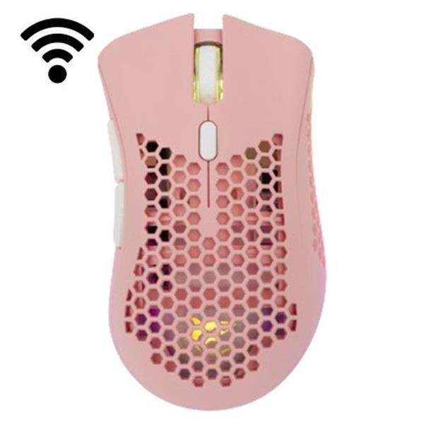 WHITE SHARK WIRELESS 500mAh Li-BAT GAMING MOUSE 10K LIONEL PINK