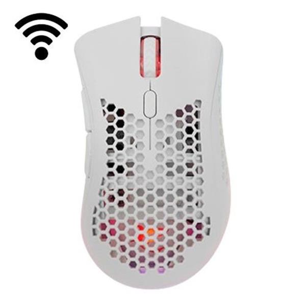 WHITE SHARK WIRELESS 500mAh Li-BAT GAMING MOUSE 10K LIONEL WHITE