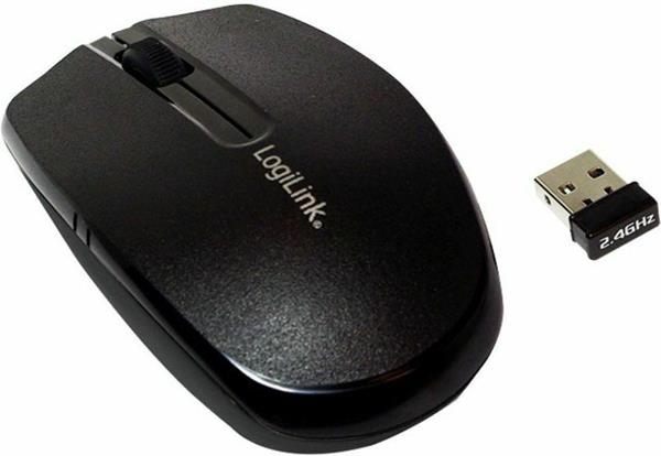 LOGILINK MOUSE 2,4 GHZ MINI 1200 DPI, BLACK (ID0114)