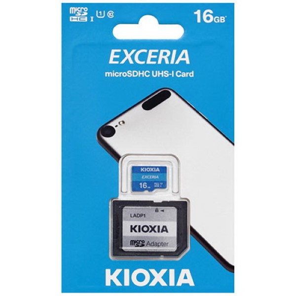 KIOXIA MICRO SD 16GB WITH ADAPTER UHS I U1  M203