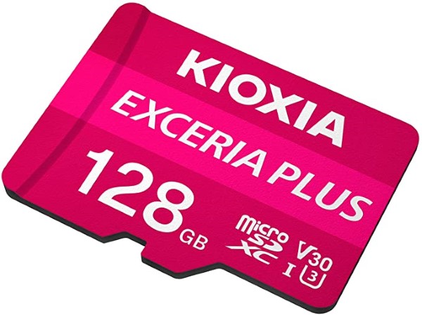 KIOXIA 4K MICRO SD 128GB EXCERIA PLUS UHS I U3 WITH ADAPTER M303