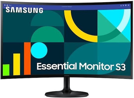 Samsung Essential S3 S27D364GAU VA Curved Monitor 27" FHD 1920x1080  4ms GTG