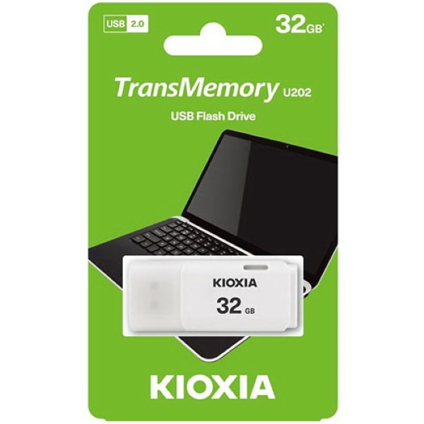 KIOXIA USB 2.0 FLASH STICK 32GB HAYABUSA WHITE U202