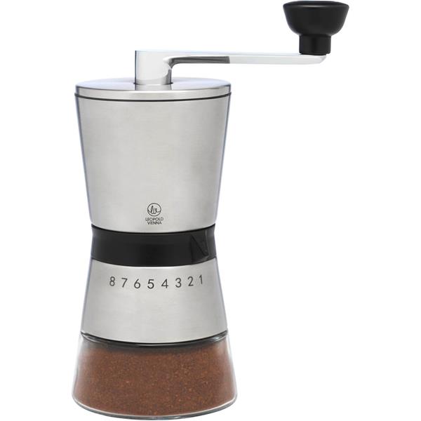 LEOPOLD VIENNA COFFEE GRINDER BOLOGNA STL.STEEL/GLASS LV143001