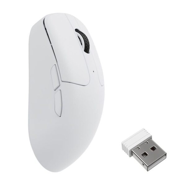 Keychron M2 8k  White Wireless Optical Mouse - 8K Polling Rate Ultra-lightweight
