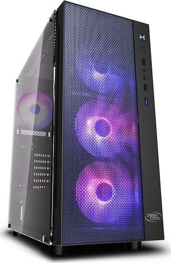 DeepCool Matrexx 55 Mesh ARGB 4F Midi Tower Black