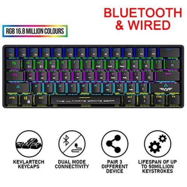 ARMAGGEDDON MECH KEYBOARD BT-WIRED STARLING BLK