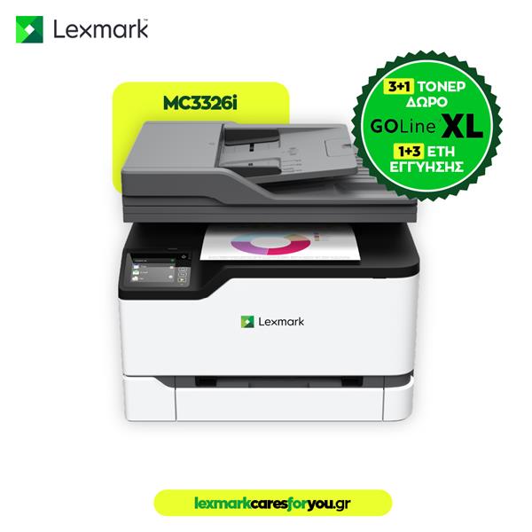 Lexmark MC3326i Έγχρωμο Πολυμηχάνημα Laser με WiFi και Mobile Print