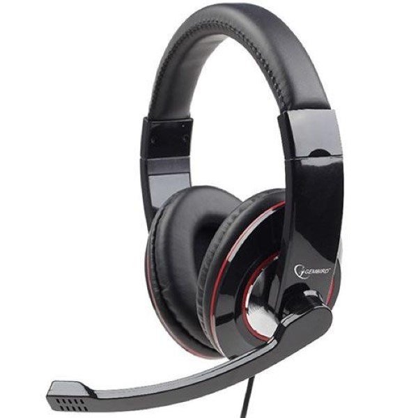 GEMBIRD STEREO HEADSET GLOSSY BLACK