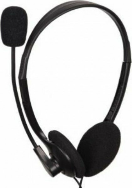 GEMBIRD STEREO HEADSET WITH VOLUME CONTROL BLACK