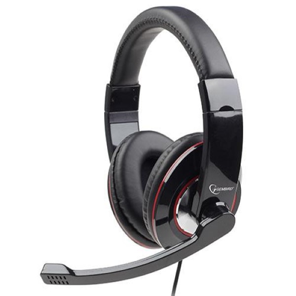 GEMBIRD USB STEREO HEADSET GLOSSY BLACK