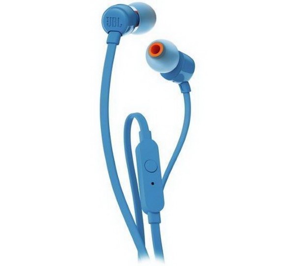 JBL T110 BLUE IN-EAR HEADPHONES + JBL PURE BASS SOUND + SINGLE BUTTON REMOTE/MIC  ΚΛΗΣΕΙΣ & ΜΟΥΣΙΚΗ