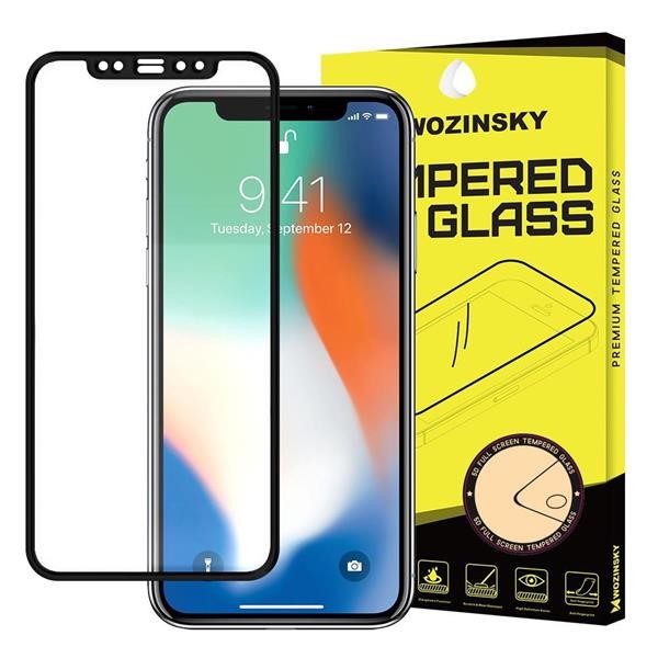 WOZINSKY 5D FULL COVER/CASE FRIENDLY, FULL GLUE TEMPERED GLASS 0.3MM 9H FOR APPLE IPHONE XS MAX - BLACK