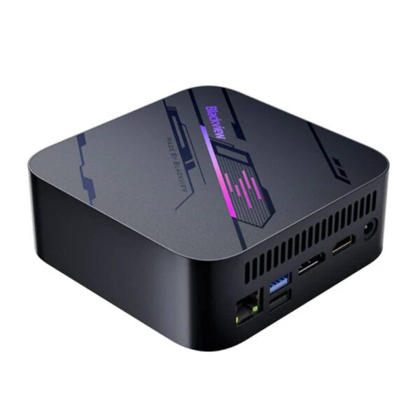 BLACKVIEW MINI PC 8-CORE AMD RYZEN 7 16GB DDR4 1TB M.2 SSD SUPPORT TRIPLE 4K DISPLAY WIN 11 PRO BLACK
