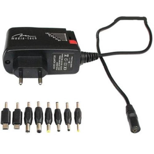 MEDIATECH TABLET UNIVERSAL POWER ADAPTOR 3-12V 2,5A
