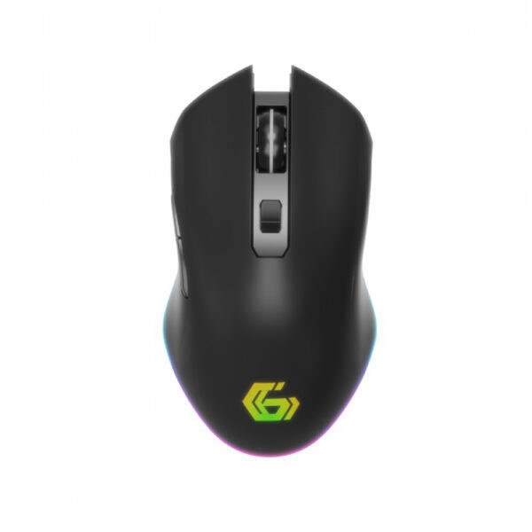 GEMBIRD 6-BUTTON RECHARGEABLE WIRELESS RGB GAMING MOUSE 'FIREBOLT' BLACK