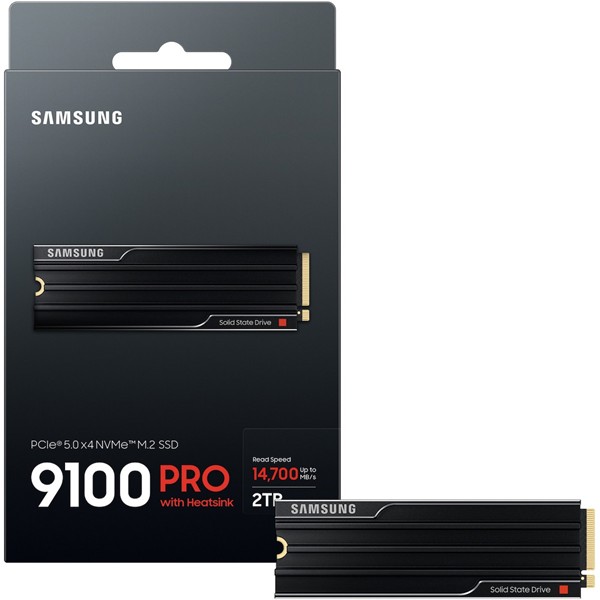 SSD Samsung 9100 Pro M.2 2TB NVMe  PCIe 5.0 with HeatSink