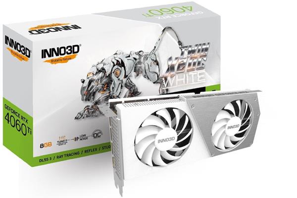 INNO3D GEFORCE® RTX 4060TI 8GB TWIN X2 OC WHITE