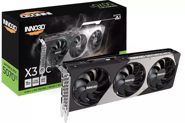 Inno3D GeForce RTX 5070 Ti X3 OC NVIDIA 16 GB GDDR7