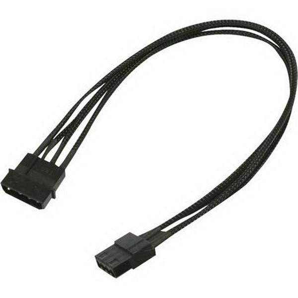 NANOXIA 4-PIN MOLEX CM EXTENSION 30, EXTENSION CORDS EXTENSION 1X 4-PIN 5.25 PLUG TO 1X 4-PIN 5.25  SOCKET  30 CM BLACK, 30 CM