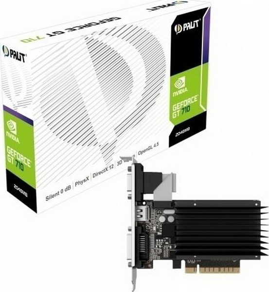 PALIT VGA  GEFORCE® GT 710 2GB GDDR3 PASSIV LP