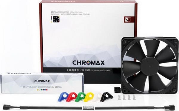 NOCTUA NF-A12X15 PWM BK 120X120X25 CHROMAX.BLACK