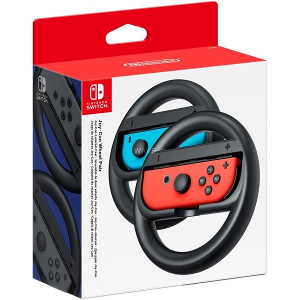 NINTENDO JOY-CON WHEEL PAIR, BRACKET FOR GAMES CONSOLE NINTENDO SWITCH STEERING WHEEL HOUSING BLACK