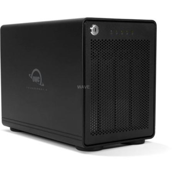 OWC THUNDERBAY 4 - RAID 5 DRIVE HOUSING BLACK, 4-BAY STORAGE ENCLOSURE WITH DUAL PORTS THUNDERBOLT 3