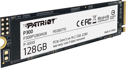 PATRIOT SSD 128GB 600/1600 P300 M.2 PCIE