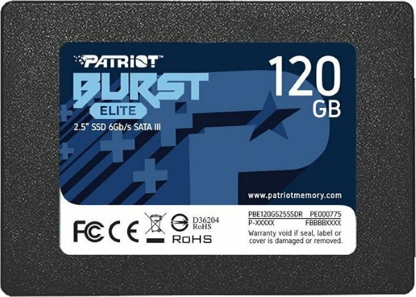 PATRIOT SSD 120GB 320/450 BURST ELITE SA3  PBE120GS25SSDR