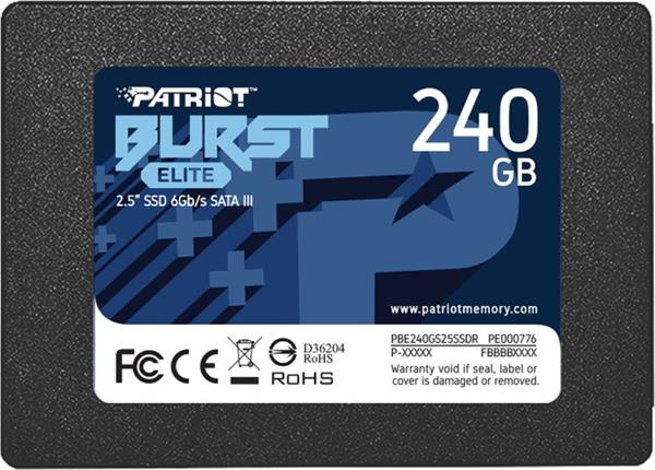 PATRIOT SSD 240GB 320/450 BURST ELITE SA3 PBE240GS25SSDR