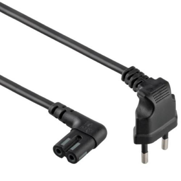 CABLEXPERT POWER CORD C7 ANGLED CONNECTORS 1M
