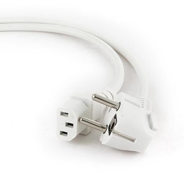 CABLEXPERT POWER CORD C13 VDE APPROVED WHITE 1,8M