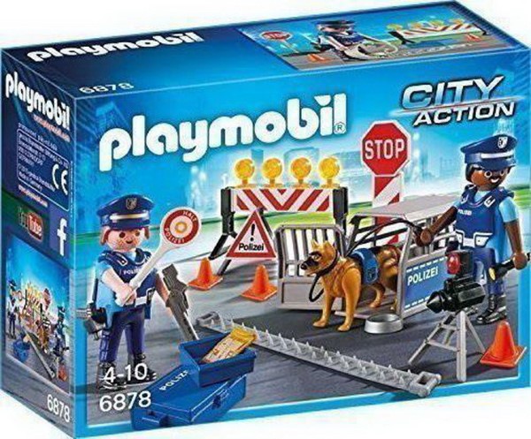 PLAYMOBIL Αστυνομικό Οδόφραγμα 6878