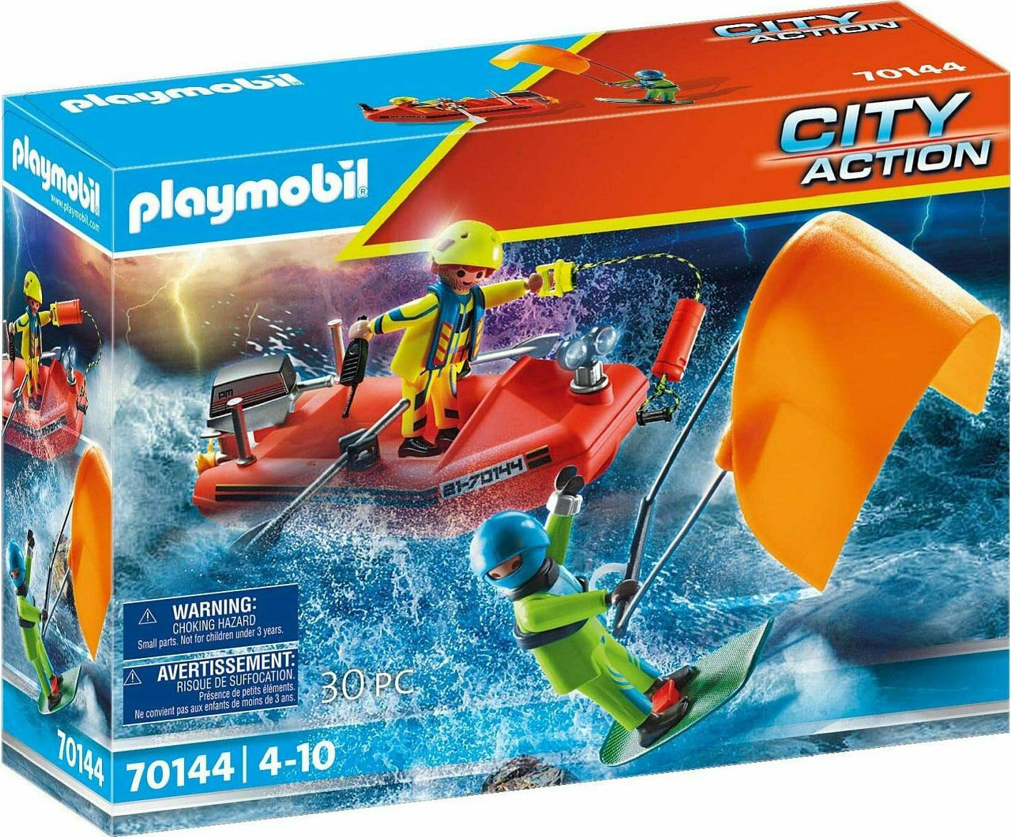 Playmobil City Action: Kitesurfer Rescue With Boat 70144