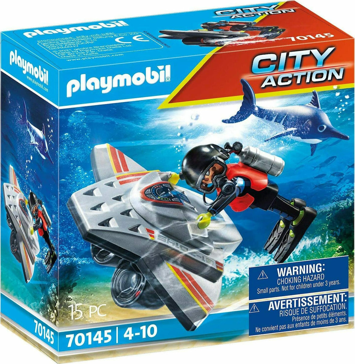 Playmobil City Action: Diving Scooter in Rescue 70145